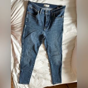 Madewell petite skinny blue jeans